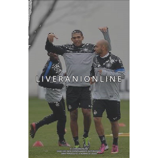 APPIANO GENTILE (CO) 13/3/2013 ALLENAMENTO DELL\' INTER PER LA PARTITA DI EUROPA LEAGUE CONTRO IL TOTTENHAM NELLA FOTO Cicero Moreira Jonathan FOTO ROMANO/AG ALDO LIVERANI