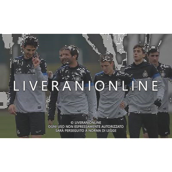 APPIANO GENTILE (CO) 13/3/2013 ALLENAMENTO DELL\' INTER PER LA PARTITA DI EUROPA LEAGUE CONTRO IL TOTTENHAM NELLA FOTO CHRISTIAN CHIVU E ANDREA RANOCCHIA FOTO ROMANO/AG ALDO LIVERANI
