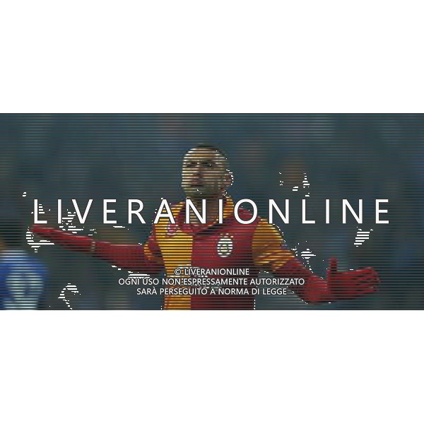 UEFA Champions League second match between Schalke 04 and Galatasaray at Veltins arena in Gelsenkirchen, Germany 12.03.2013 Pictured: Burak Yilmaz of Galatasaray. ©PHOTOSHOT/AGENZIA ALDO LIVERANI SAS - ITALY ONLY - EDITORIAL USE ONLY