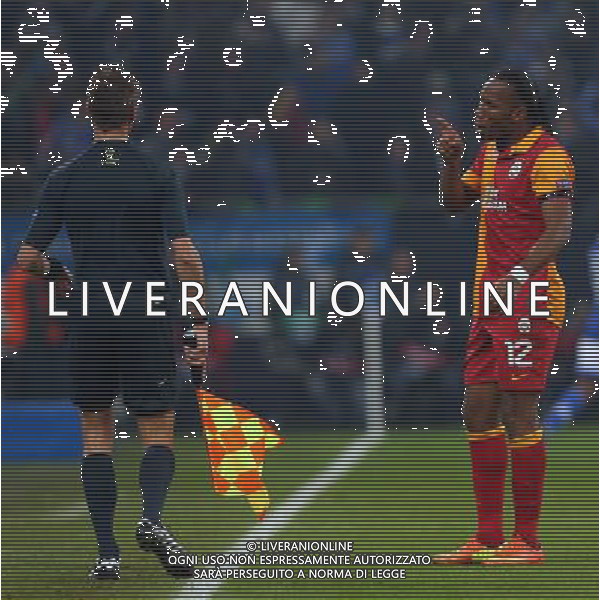 UEFA Champions League second match between Schalke 04 and Galatasaray at Veltins arena in Gelsenkirchen, Germany 12.03.2013 Pictured: Didier Drogba of Galatasaray . ©PHOTOSHOT/AGENZIA ALDO LIVERANI SAS - ITALY ONLY - EDITORIAL USE ONLY