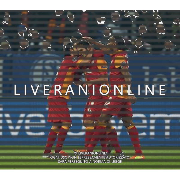 UEFA Champions League second match between Schalke 04 and Galatasaray at Veltins arena in Gelsenkirchen, Germany 12.03.2013 Pictured: Selcuk Inan, Hamit Altintop and Didier Drogba of Galatasaray. ©PHOTOSHOT/AGENZIA ALDO LIVERANI SAS - ITALY ONLY - EDITORIAL USE ONLY