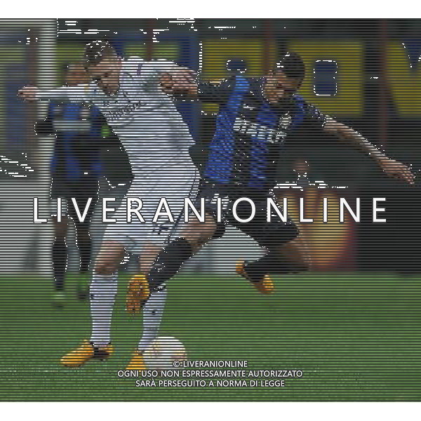 UEFA Europa League 2012/2013 Ottavi di Finale Ritorno Milano - 14.03.2013 Inter-Tottenham Nella Foto:guarin-sigurdsson /Ph.Vitez-Ag. Aldo Liverani