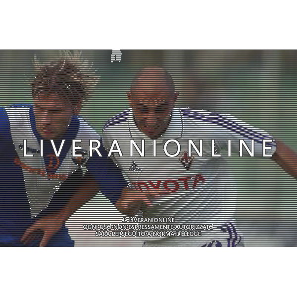 Fiorentina-Brescia Coppa Italia Tim Cup 15/09/04 nella foto Stankevicius e fantini foto gianni nucci/agenzia aldo liverani