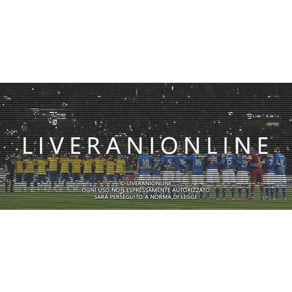 Gara Amichevole Ginevra (Svizzera) - 21.03.2013 Italia-Brasile Nella Foto:italia e brasile per il minuto di silenzio per pietro mennea /Ph.Vitez-Ag. Aldo Liverani