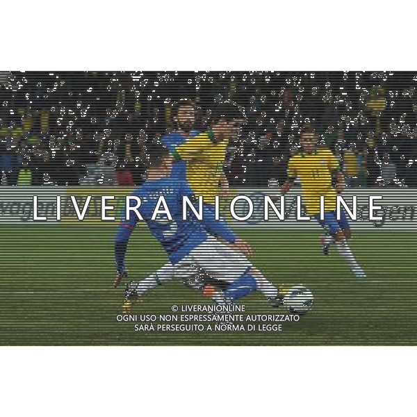 Gara Amichevole Ginevra (Svizzera) - 21.03.2013 Italia-Brasile Nella Foto:oscar gol /Ph.Vitez-Ag. Aldo Liverani