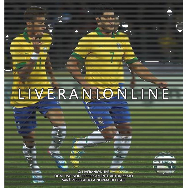 Gara Amichevole Ginevra (Svizzera) - 21.03.2013 Italia-Brasile Nella Foto:hulk neymar /Ph.Vitez-Ag. Aldo Liverani