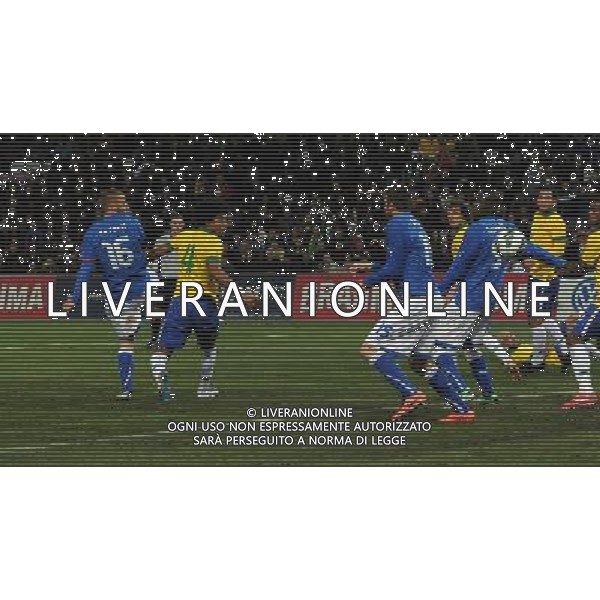 Gara Amichevole Ginevra (Svizzera) - 21.03.2013 Italia-Brasile Nella Foto:de rossi gol /Ph.Vitez-Ag. Aldo Liverani