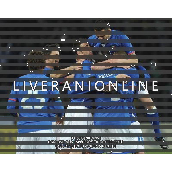 Gara Amichevole Ginevra (Svizzera) - 21.03.2013 Italia-Brasile Nella Foto:balotelli esulta /Ph.Vitez-Ag. Aldo Liverani