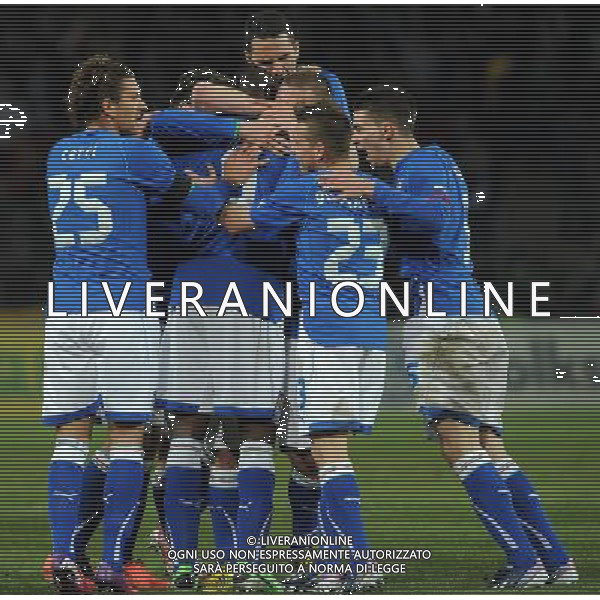 Gara Amichevole Ginevra (Svizzera) - 21.03.2013 Italia-Brasile Nella Foto:balotelli esulta /Ph.Vitez-Ag. Aldo Liverani