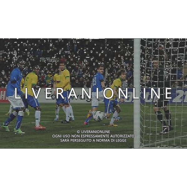 Gara Amichevole Ginevra (Svizzera) - 21.03.2013 Italia-Brasile Nella Foto:occasione bonucci /Ph.Vitez-Ag. Aldo Liverani