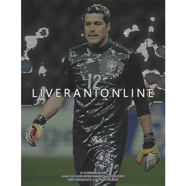 Gara Amichevole Ginevra (Svizzera) - 21.03.2013 Italia-Brasile Nella Foto:julio cesar /Ph.Vitez-Ag. Aldo Liverani