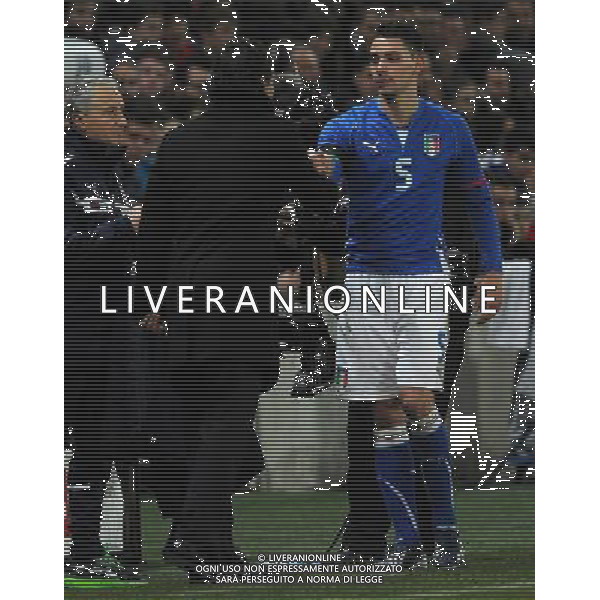 Gara Amichevole Ginevra (Svizzera) - 21.03.2013 Italia-Brasile Nella Foto:de sciglio prandelli /Ph.Vitez-Ag. Aldo Liverani