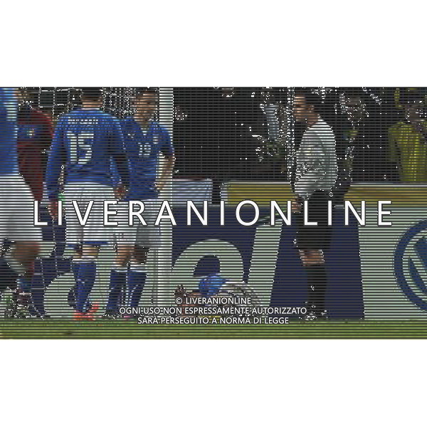 Gara Amichevole Ginevra (Svizzera) - 21.03.2013 Italia-Brasile Nella Foto:infortunio de rossi /Ph.Vitez-Ag. Aldo Liverani