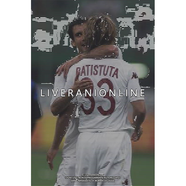 MILANO, 22-08-02 DFP/MARCO LUSSOSO INTER-ROMA (TROFEO PIRELLI) NELLA FOTO: ESULTANZA DELLA ROMA AG ALDO LIVERANI S A S