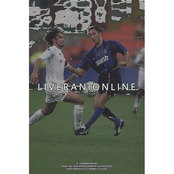 MILANO, 22-08-02 DFP/MARCO LUSSOSO INTER-ROMA (TROFEO PIRELLI) NELLA FOTO: DAMIANO TOMMASI E MORFEO AG ALDO LIVERANI S A S