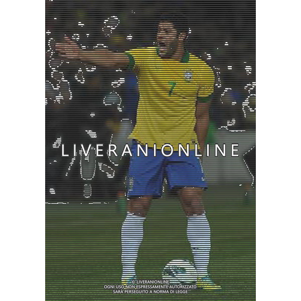 Gara Amichevole Ginevra (Svizzera) - 21.03.2013 Italia-Brasile Nella Foto:Hulk-Fernando-Hernanes /Ph.Vitez-Ag. Aldo Liverani