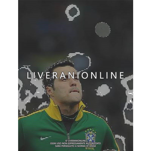 Gara Amichevole Ginevra (Svizzera) - 21.03.2013 Italia-Brasile Nella Foto:Julio Cesar /Ph.Vitez-Ag. Aldo Liverani