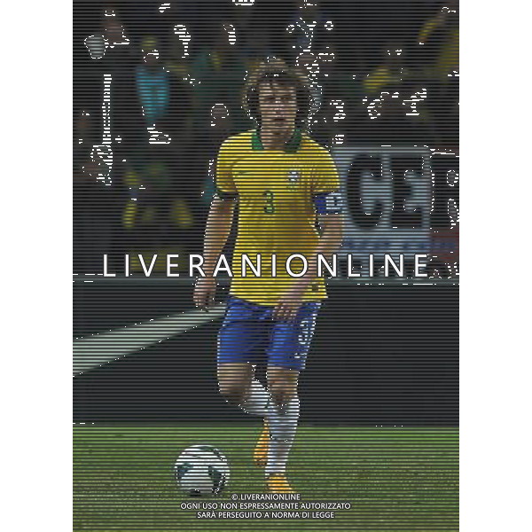 Gara Amichevole Ginevra (Svizzera) - 21.03.2013 Italia-Brasile Nella Foto:David Luiz /Ph.Vitez-Ag. Aldo Liverani