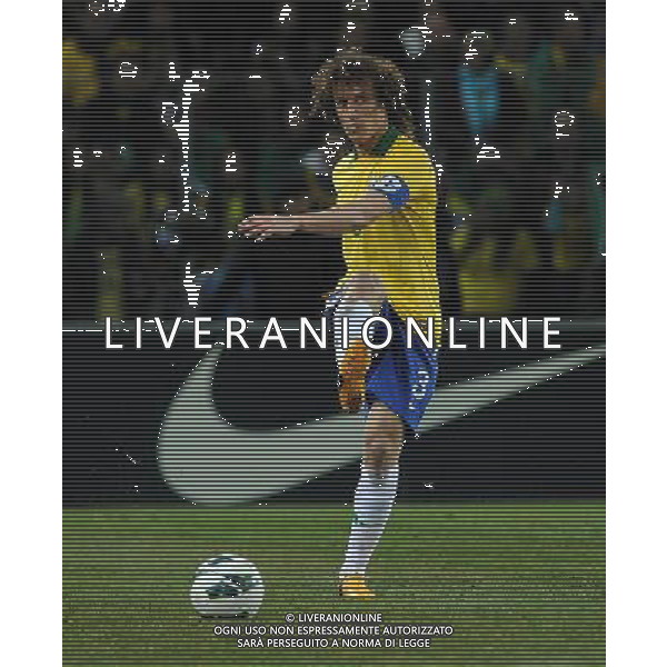 Gara Amichevole Ginevra (Svizzera) - 21.03.2013 Italia-Brasile Nella Foto:David Luiz /Ph.Vitez-Ag. Aldo Liverani