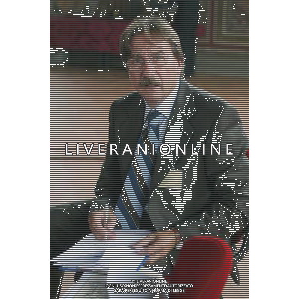 PIACENZA 15/9/2004 VISITA DEL PRESIDENTE DELLA REPUBBLICA NELLA FOTO LUCIANO FRASCHETTI GIORNALISTA RAI FOTO MARIO ROMANO/AG ALDO LIVERANI