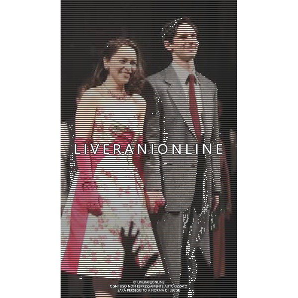 March 20, 2013 Emilia Clarke and Cory Michael Smith curtain call at Breakfast at Tiffany\'s opening night on Broadway at the Cort Theatre in New York City.Credit:RW/MediaPunch Inc. SNIADANIE U TIFFANIEGO NA BRODWAYU FOT. MEDIAPUNCH/NEWSPIX.PL US, FRANCE AND GERMANY OUT !!! --- Newspix.pl /AGENZIA ALDO LIVERANI SAS/ITALY ONLY - EDITORIAL USE ONLY *** Local Caption *** www.newspix.pl mail us: info@newspix.pl call us: 0048 022 23 22 222 --- Polish Picture Agency by Ringier Axel Springer Poland