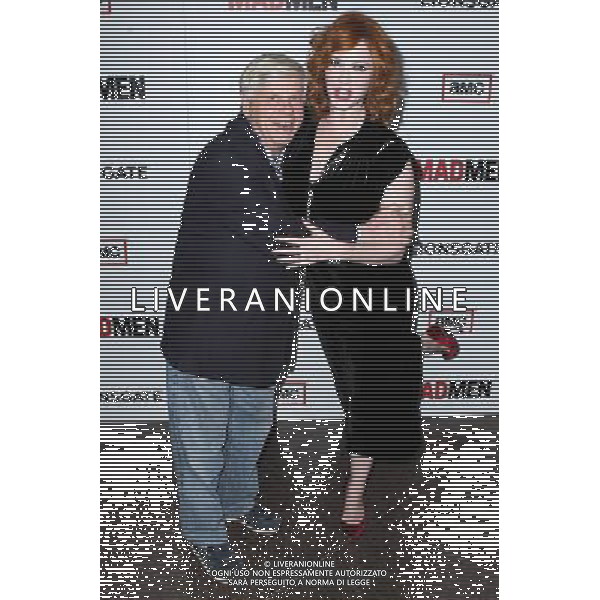 LOS ANGELES, CA - MARCH 20: Robert Morse and Christina Hendricks at the \'Mad Men\' Season 6 Los Angeles Premiere held at the Director\'s Guild of America on March 20, 2013 in Los Angeles, California. Credit: MediaPunch Inc. PREMIERA SERIAL MAD MEN SEZON 6 FOT. MEDIAPUNCH/NEWSPIX.PL US, FRANCE AND GERMANY OUT !!! --- Newspix.pl /AGENZIA ALDO LIVERANI SAS/ITALY ONLY - EDITORIAL USE ONLY *** Local Caption *** www.newspix.pl mail us: info@newspix.pl call us: 0048 022 23 22 222 --- Polish Picture Agency by Ringier Axel Springer Poland