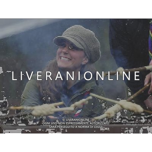 Staff picture from: Andy Stenning..Duchess of Cambridge, Kate Middleton at Great Tower Scout camp,, Cumbria braving the snow and making bread twists /AGENZIA ALDO LIVERANI SAS=ITALY ONLY - EDITORIAL USE ONLY