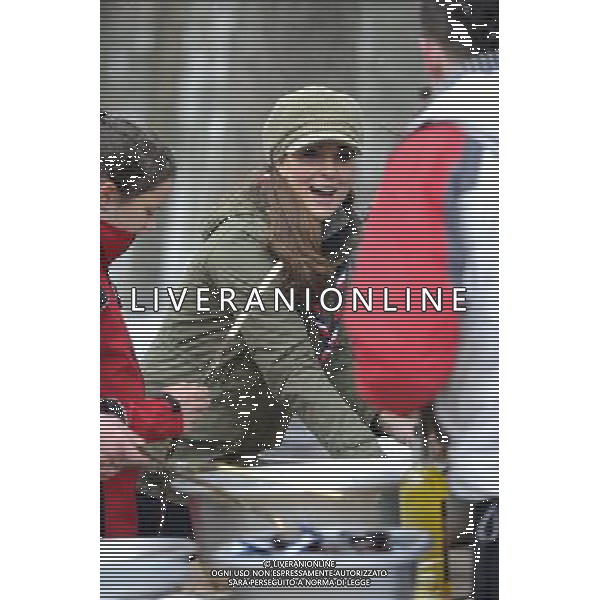 Staff picture from: Andy Stenning..Duchess of Cambridge, Kate Middleton at Great Tower Scout camp,, Cumbria braving the snow and making bread twists AG ALDO LIVERANI S A S ONLY ITALY