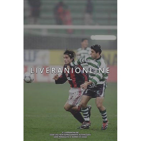 MILANO, 22-11-01 DFP/ MARCO LUSSOSO MILAN - SPORTING LISBONA (COPPA UEFA) NELLA FOTO: GENNARO GATTUSO AG ALDO LIVERANI S A S