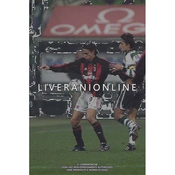 MILANO, 22-11-01 DFP/ MARCO LUSSOSO MILAN - SPORTING LISBONA (COPPA UEFA) NELLA FOTO: FILIPPO INZAGHI AG ALDO LIVERANI S A S