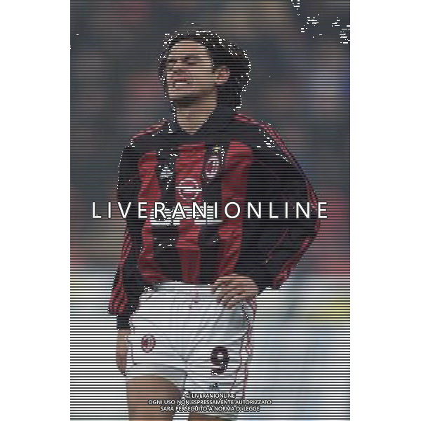MILANO, 22-11-01 DFP/ MARCO LUSSOSO MILAN - SPORTING LISBONA (COPPA UEFA) NELLA FOTO: FILIPPO INZAGHI AG ALDO LIVERANI S A S