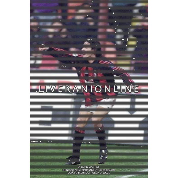 MILANO, 22-11-01 DFP/ MARCO LUSSOSO MILAN - SPORTING LISBONA (COPPA UEFA) NELLA FOTO: FILIPPO INZAGHI AG ALDO LIVERANI S A S