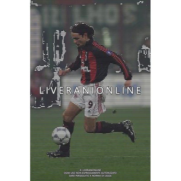 MILANO, 22-11-01 DFP/ MARCO LUSSOSO MILAN - SPORTING LISBONA (COPPA UEFA) NELLA FOTO: FILIPPO INZAGHI AG ALDO LIVERANI S A S
