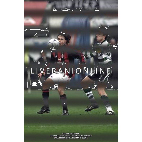 MILANO, 22-11-01 DFP/ MARCO LUSSOSO MILAN - SPORTING LISBONA (COPPA UEFA) NELLA FOTO: FILIPPO INZAGHI AG ALDO LIVERANI S A S