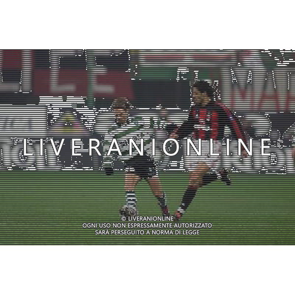 MILANO, 22-11-01 DFP/ MARCO LUSSOSO MILAN - SPORTING LISBONA (COPPA UEFA) NELLA FOTO: JOAO PINTO AG ALDO LIVERANI S A S