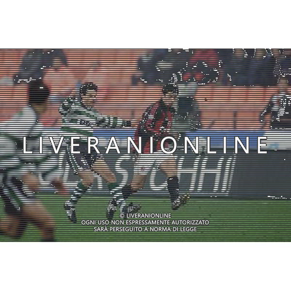 MILANO, 22-11-01 DFP/ MARCO LUSSOSO MILAN - SPORTING LISBONA (COPPA UEFA) NELLA FOTO: KAKHA KALADZE AG ALDO LIVERANI S A S