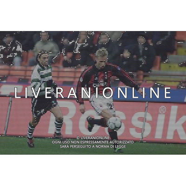 MILANO, 22-11-01 DFP/ MARCO LUSSOSO MILAN - SPORTING LISBONA (COPPA UEFA) NELLA FOTO: MARTIN LAURSEN AG ALDO LIVERANI S A S