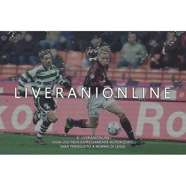 MILANO, 22-11-01 DFP/ MARCO LUSSOSO MILAN - SPORTING LISBONA (COPPA UEFA) NELLA FOTO: MARTIN LAURSEN AG ALDO LIVERANI S A S