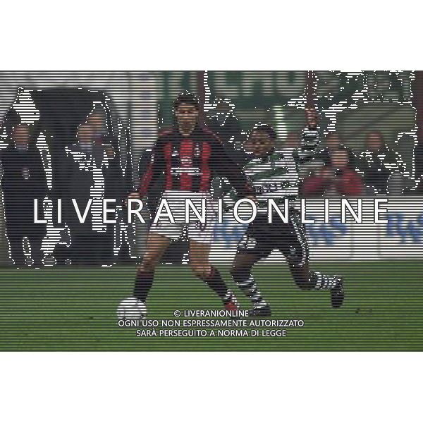 MILANO, 22-11-01 DFP/ MARCO LUSSOSO MILAN - SPORTING LISBONA (COPPA UEFA) NELLA FOTO: RUI COSTA AG ALDO LIVERANI S A S