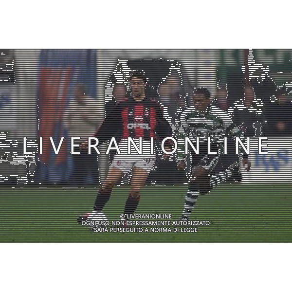 MILANO, 22-11-01 DFP/ MARCO LUSSOSO MILAN - SPORTING LISBONA (COPPA UEFA) NELLA FOTO: RUI COSTA AG ALDO LIVERANI S A S