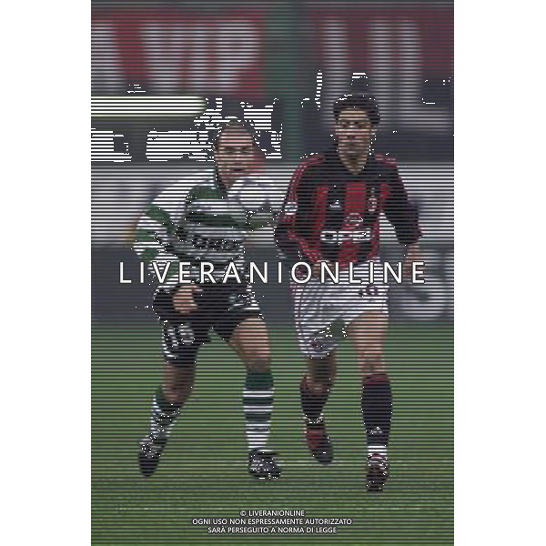 MILANO, 22-11-01 DFP/ MARCO LUSSOSO MILAN - SPORTING LISBONA (COPPA UEFA) NELLA FOTO: RUI COSTA AG ALDO LIVERANI S A S