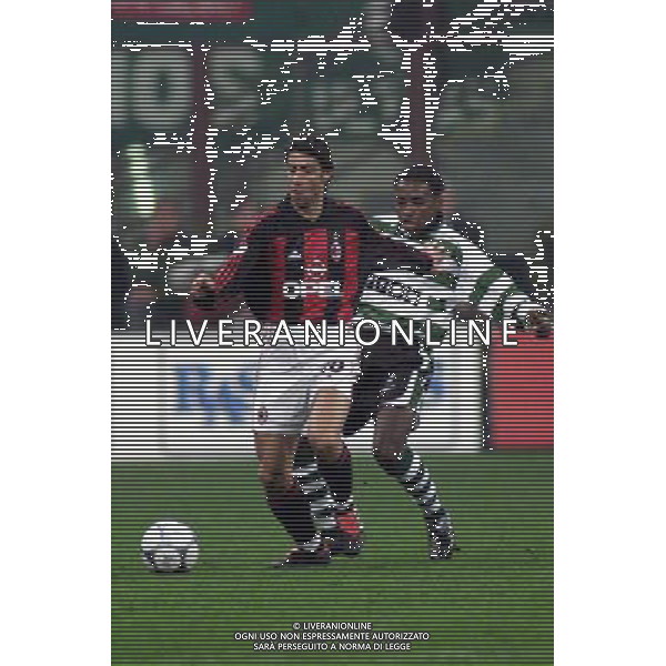 MILANO, 22-11-01 DFP/ MARCO LUSSOSO MILAN - SPORTING LISBONA (COPPA UEFA) NELLA FOTO: RUI COSTA AG ALDO LIVERANI S A S