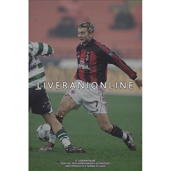 MILANO, 22-11-01 DFP/ MARCO LUSSOSO MILAN - SPORTING LISBONA (COPPA UEFA) NELLA FOTO: ANDRIY SHEVCHENKO AG ALDO LIVERANI S A S