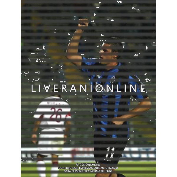 ATALANTA-REGGINA COPPA ITALIA TIM CUP 16/09/04 NELLA FOTO ESULTANZA DOPO IL GOL DI BUDAN FOTO EMILIO ANDREOLI/AGENZIA ALDO LIVERANI