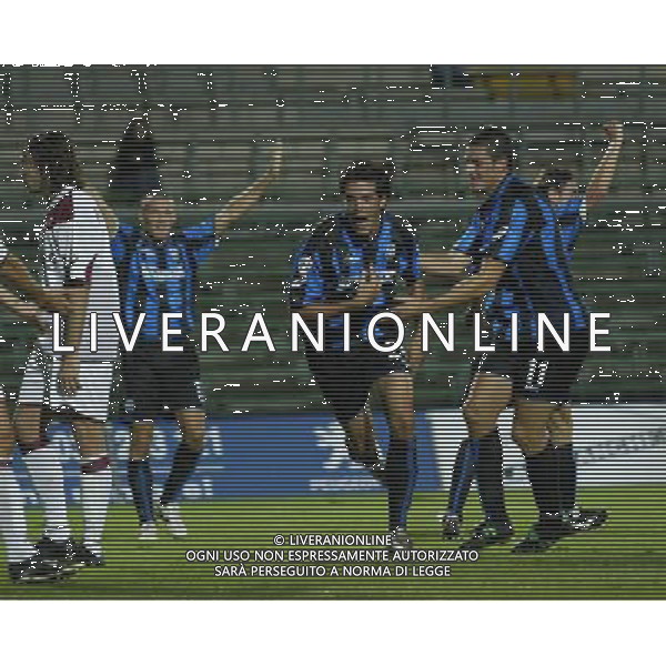ATALANTA-REGGINA COPPA ITALIA TIM CUP 16/09/04 NELLA FOTO ESULTANZA DI SALA FOTO EMILIO ANDREOLI/AGENZIA ALDO LIVERANI