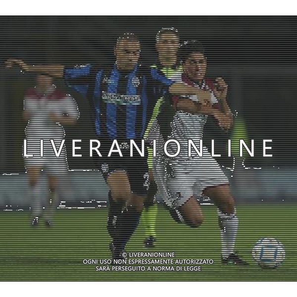 Atalanta-reggina Coppa Italia Tim Cup 16/08/04 nella foto mingazzini nicola e marco borriello foto emilio andreoli/ag aldo liverani