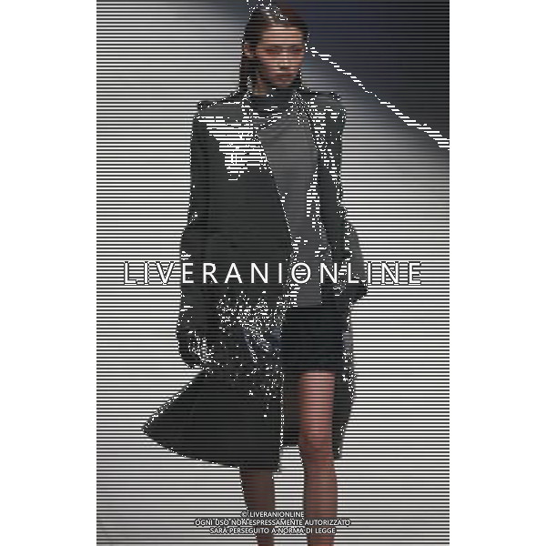 (130326) -- BEIJING, March 26, 2013 () -- A model presents a creation by Italian designer Gabriele Colangelo during the China Fashion Week in Beijing, capital of China, March 25, 2013. (/Li Mingfang) (whj) ©Photoshot/AGENZIA ALDO LIVERANI SAS-ITALY ONLY - EDITORIAL USE ONLY