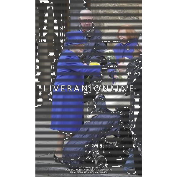 Her Majesty The Queen, accompanied by His Royal Highness The Duke of Edinburgh will attend the Royal Maundy Service at Christ Church Cathedral then onto to a reception at the Deanery and then lunch as guests of Oriel College - ©photoshot/AGENZIA ALDO LIVERANI SAS - ITALY ONLY - REALI INGLESI: La Regina ELISABETTA II, con il marito Filippo Duca di Edimburgo al Royal Service Santo alla Christ Church Cathedral poi su di un ricevimento presso il Decanato e poi pranzo come ospiti di Oriel College