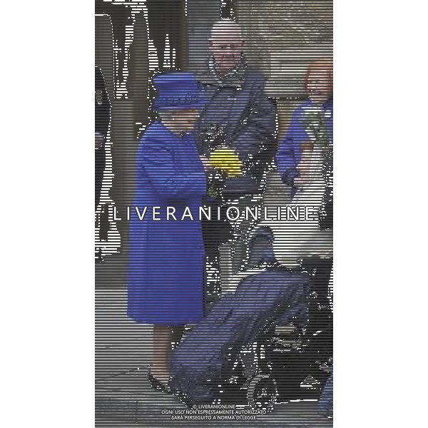 Her Majesty The Queen, accompanied by His Royal Highness The Duke of Edinburgh will attend the Royal Maundy Service at Christ Church Cathedral then onto to a reception at the Deanery and then lunch as guests of Oriel College - ©photoshot/AGENZIA ALDO LIVERANI SAS - ITALY ONLY - REALI INGLESI: La Regina ELISABETTA II, con il marito Filippo Duca di Edimburgo al Royal Service Santo alla Christ Church Cathedral poi su di un ricevimento presso il Decanato e poi pranzo come ospiti di Oriel College