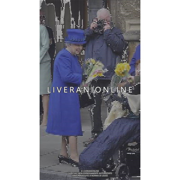 Her Majesty The Queen, accompanied by His Royal Highness The Duke of Edinburgh will attend the Royal Maundy Service at Christ Church Cathedral then onto to a reception at the Deanery and then lunch as guests of Oriel College - ©photoshot/AGENZIA ALDO LIVERANI SAS - ITALY ONLY - REALI INGLESI: La Regina ELISABETTA II, con il marito Filippo Duca di Edimburgo al Royal Service Santo alla Christ Church Cathedral poi su di un ricevimento presso il Decanato e poi pranzo come ospiti di Oriel College
